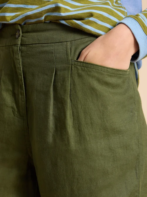 Rowena Leinenhose - Dk Green - 38/R Bild 3