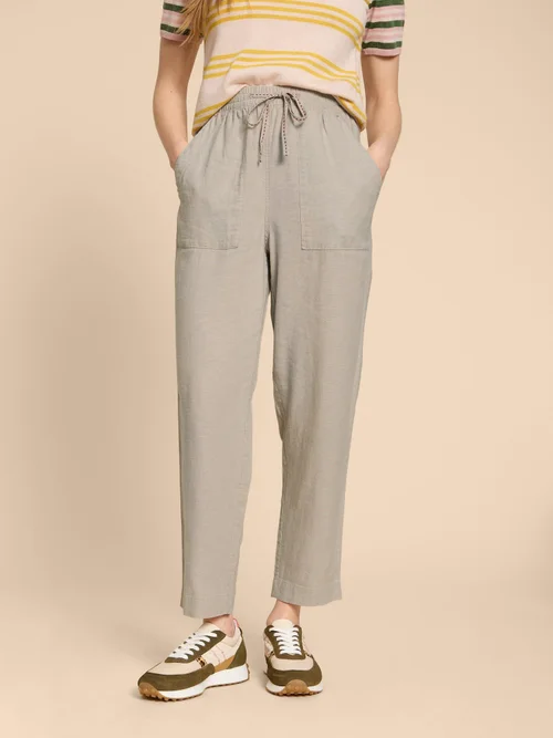 Elle Hose aus Leinenmischung - Lgt Nat - 38/R Bild 2