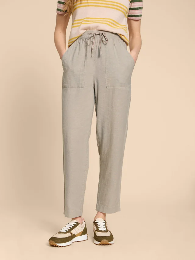 Elle Hose aus Leinenmischung