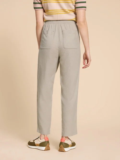 Elle Hose aus Leinenmischung - Lgt Nat - 38/R Bild 4