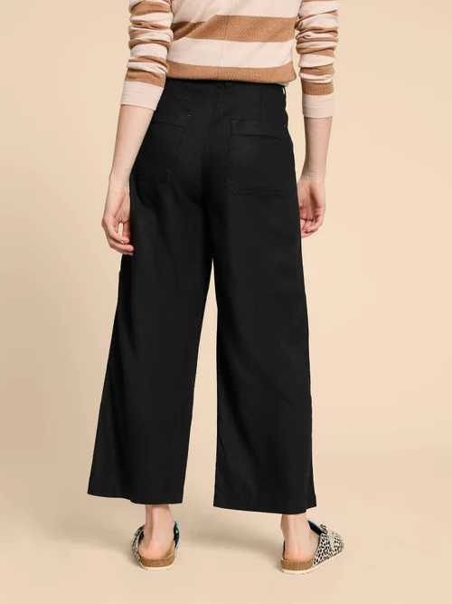 Harper Hose aus Leinenmischung - Pure Blk - 38/R Bild 4