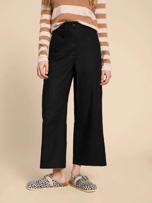 Harper Hose aus Leinenmischung - Pure Blk - 38/R Bild 2
