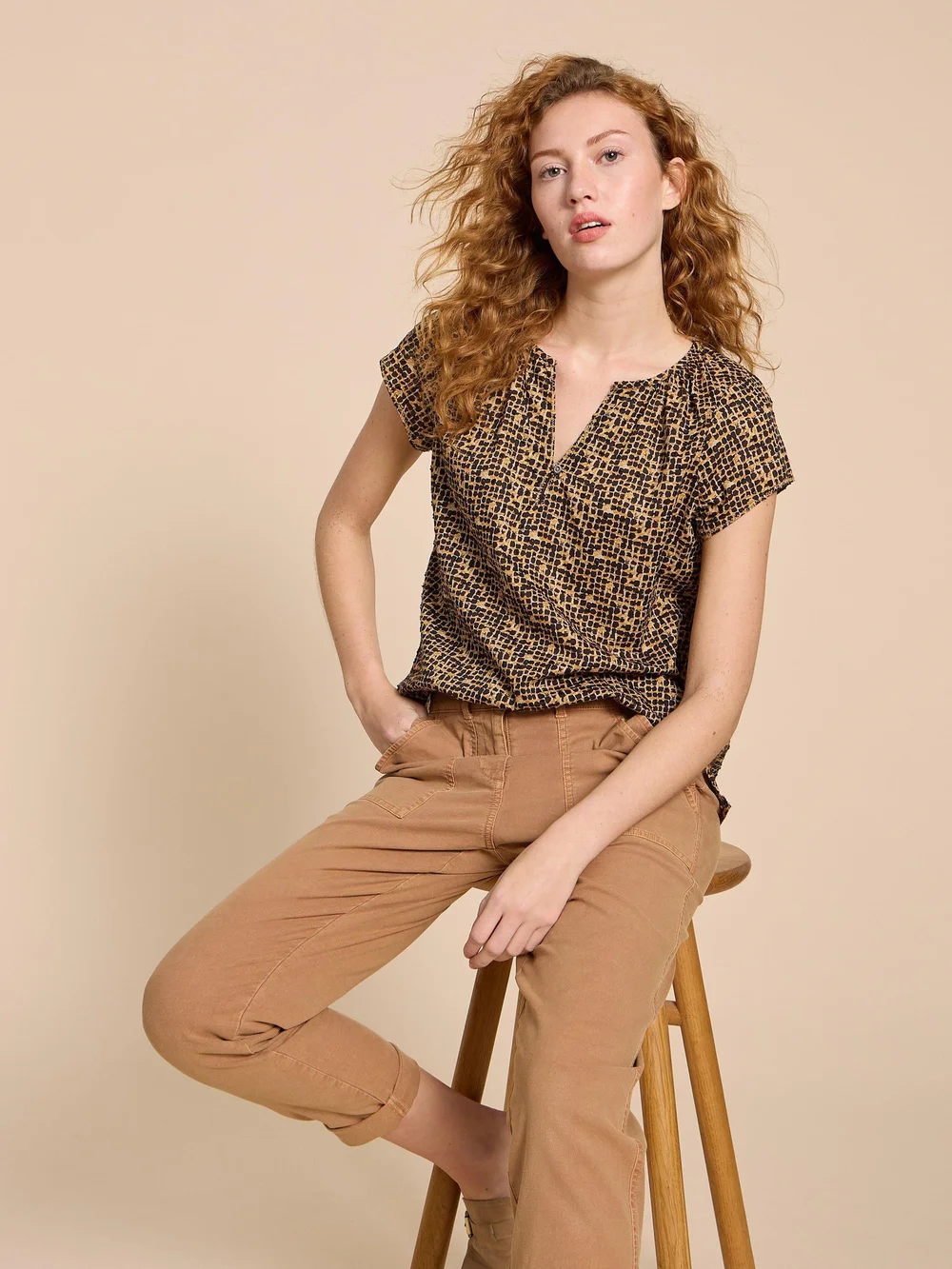 Keri Bluse aus Bio-Baumwolle - Blk Pr - 38 Bild 1