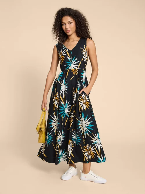 Gigi Maxikleid aus Leinenmischung - Blk Pr - 38/R Bild 2