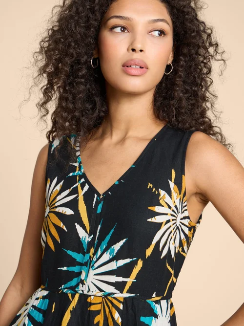 Gigi Maxikleid aus Leinenmischung - Blk Pr - 38/R Bild 3