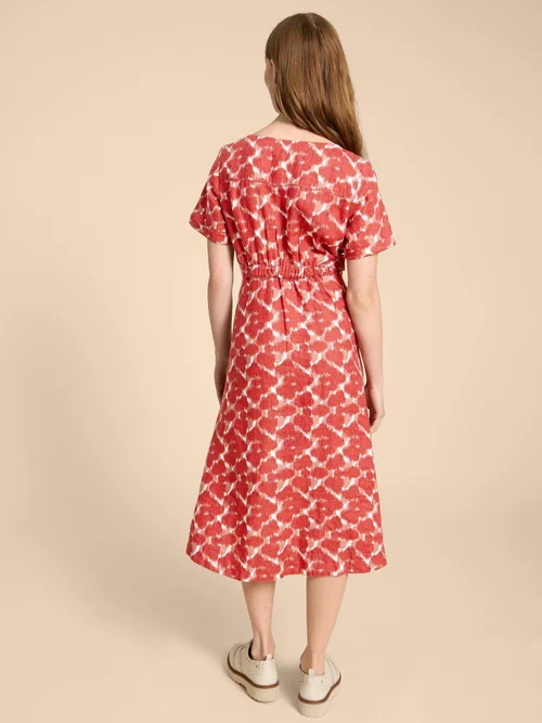 Ivy Midikleid aus Leinen - Red Pr - 38/R Bild 4
