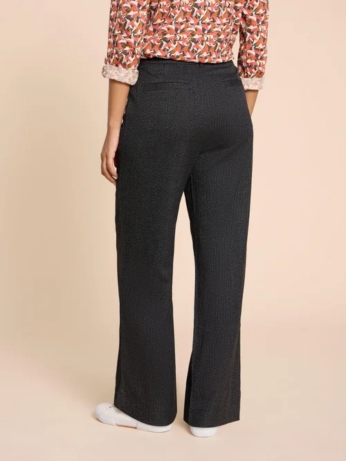 Belle Tweedhose mit weitem Bein - Blk Mlt - 38/R Bild 4