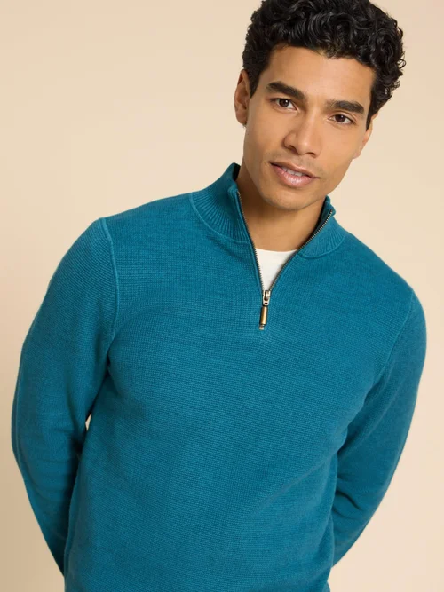 Attadale Pullover mit Trichterkragen - Mid Teal - L Bild 3