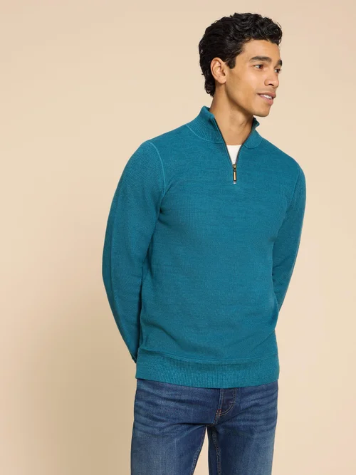 Attadale Pullover mit Trichterkragen - Mid Teal - L Bild 2