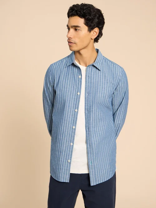 Gestreiftes Hemd - Chamb Blue - L Bild 2