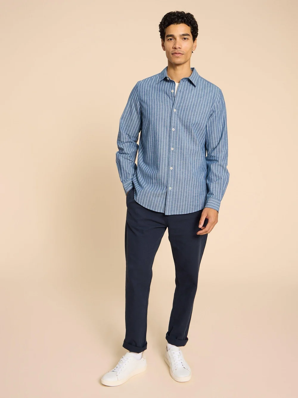 Gestreiftes Hemd - Chamb Blue - L Bild 1