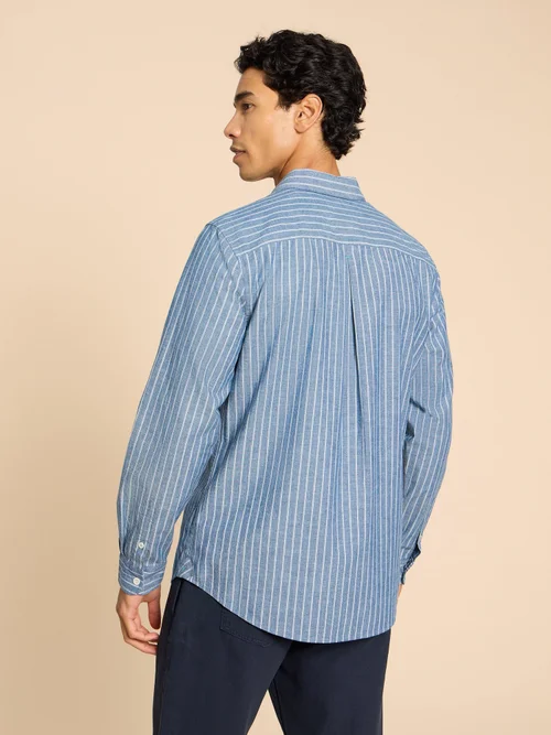 Gestreiftes Hemd - Chamb Blue - L Bild 4