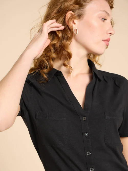 Jerseybluse Penny - Pure Blk - 50 Bild 3
