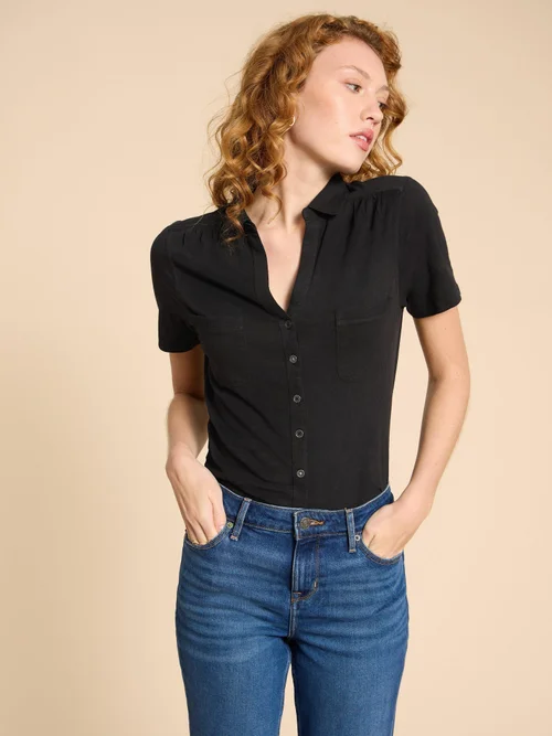 Jerseybluse Penny - Pure Blk - 50 Bild 1