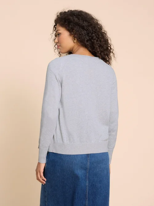Lulu Strickjacke - Grey Marl - 38 Bild 4