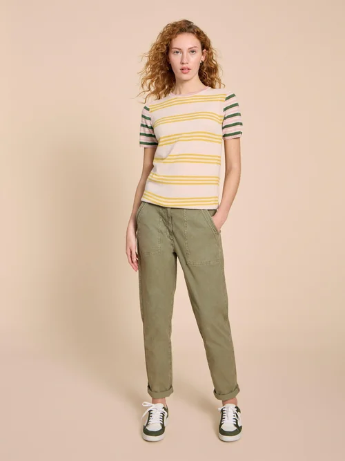 Strick-T-Shirt aus Merinowolle - Nat Mlt - 38 Bild 3