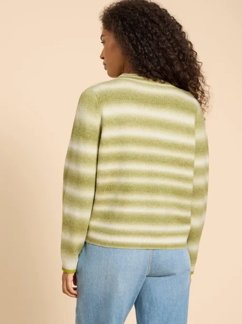 Jamie Strickjacke in Spacedye-Optik - Green Mlt - 38 Bild 4