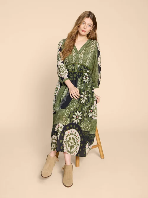 Jenna Midikleid - Green Pr - 38 Bild 2