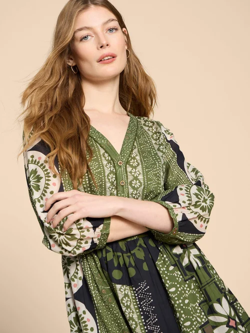 Jenna Midikleid - Green Pr - 38 Bild 3