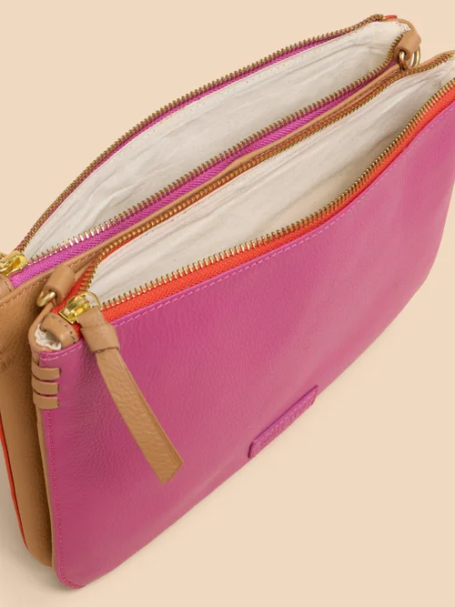 Variable Duo-Handtasche aus Leder Bild 4