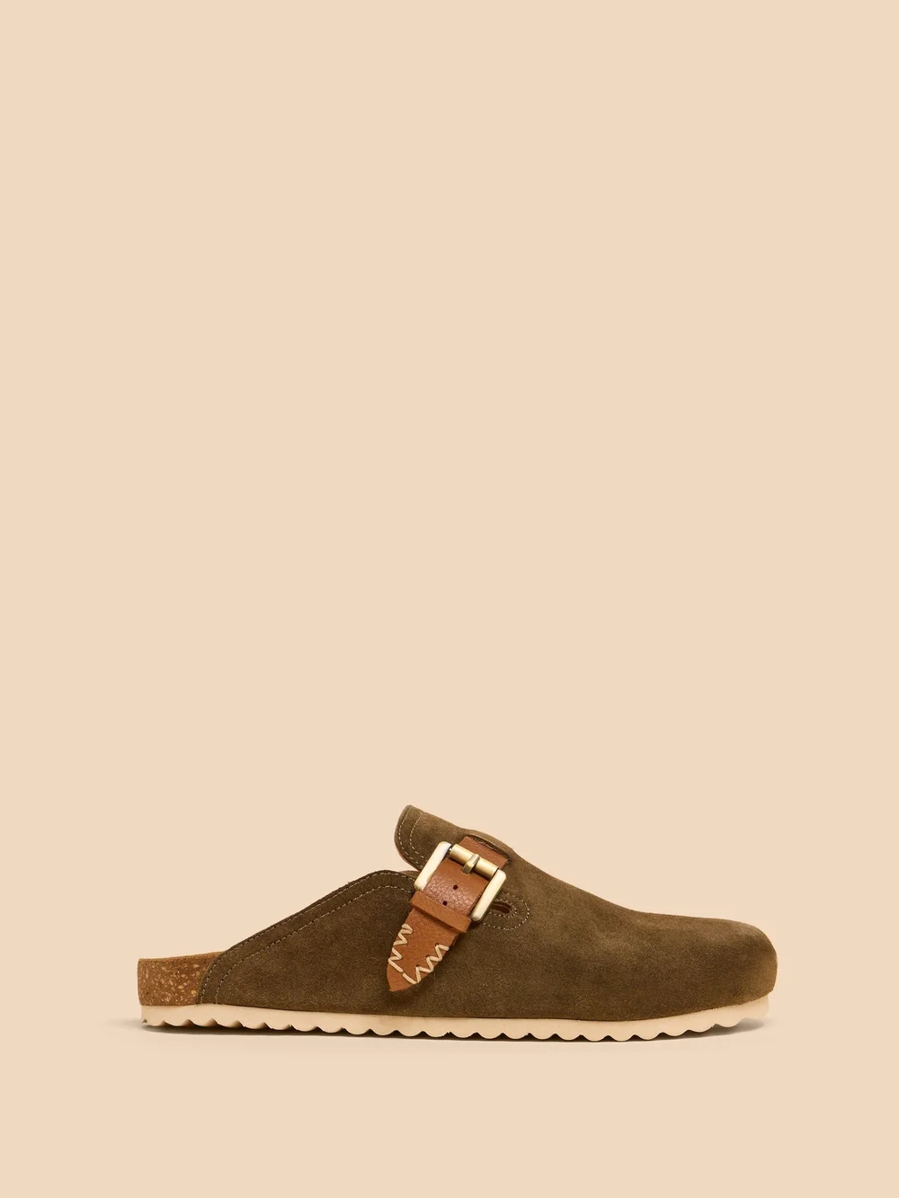 Hausschuhe aus Wildleder - Khaki Grn - 36 Bild 1
