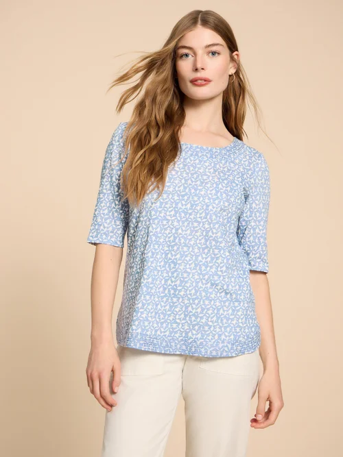 Weaver Jersey-T-Shirt - Blue Pr - 38 Bild 1