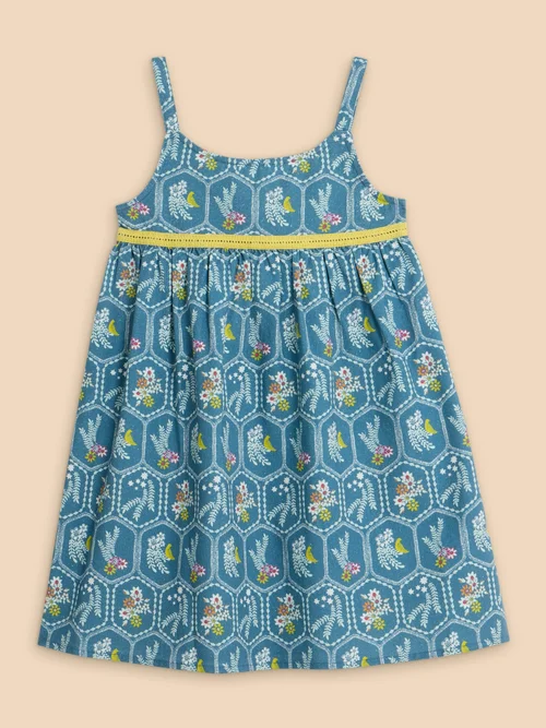 Bedrucktes Trägerkleid - Mid Teal - 3-4 Bild 1