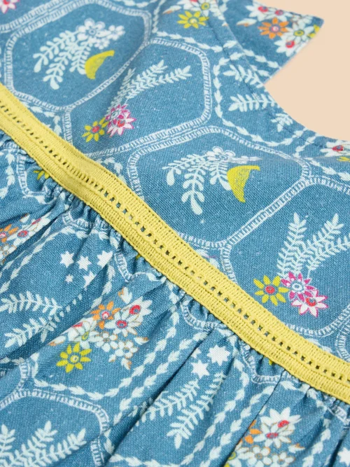 Bedrucktes Trägerkleid - Mid Teal - 3-4 Bild 2