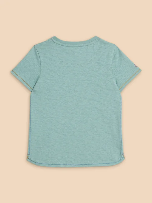 T-Shirt mit Printmotiv - Mint Green - 3-4 Bild 3