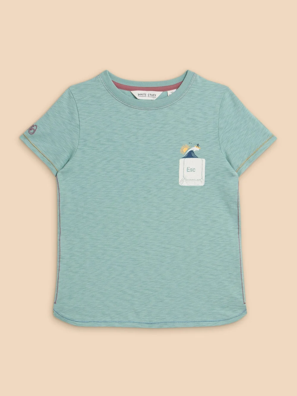 T-Shirt mit Printmotiv - Mint Green - 3-4 Bild 1