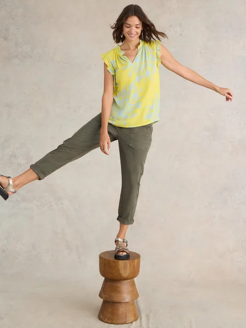 Twister Chinohose - Khaki Grn - 38/R Bild 1