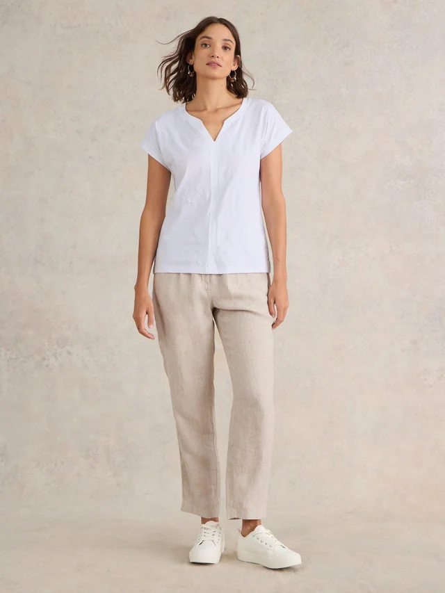 Nelly Besticktes T-Shirt