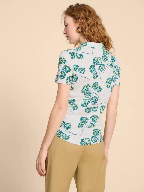 Penny Jerseybluse mit Taschen - Ivory Pr - 38/R Bild 4