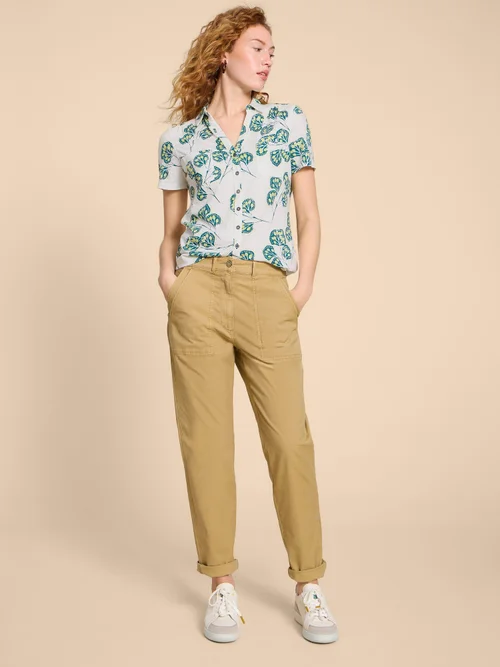 Penny Jerseybluse mit Taschen - Ivory Pr - 38/R Bild 2