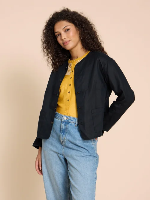 Adele Wendejacke aus Leinen - Blk Pr - 38 Bild 3