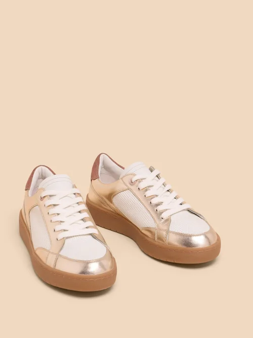 Dahlia Sneaker aus Leder - Gld Tn Met - 36 Bild 3