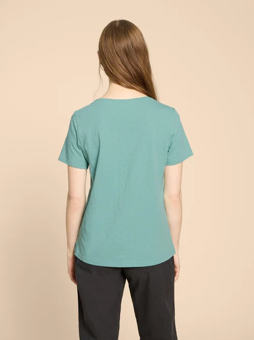 Abbie T-Shirt - Mid Teal - 40 Bild 4