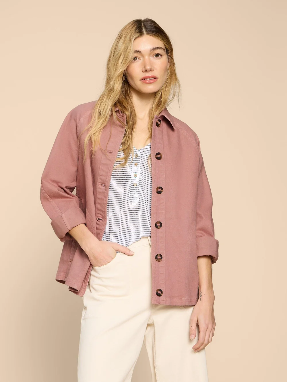 Eden Jeansjacke - Mid Pink - 38/R Bild 1