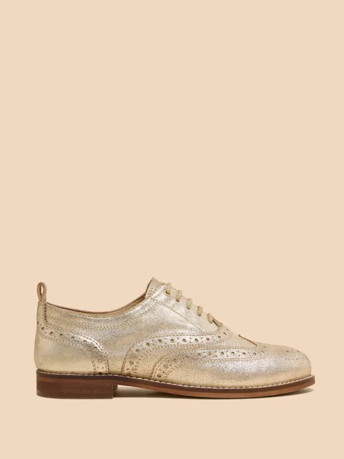 Thistle Halbschuhe aus Leder - Gld Tn Met - 36 Bild 1