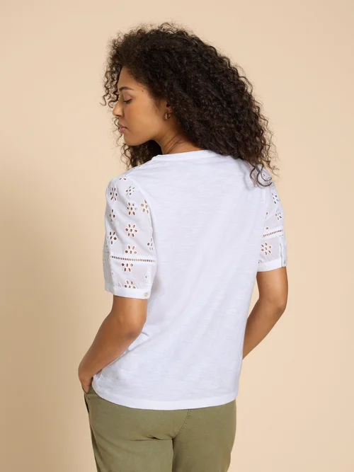 Bella Besticktes T-Shirt - Bril White - 38 Bild 4