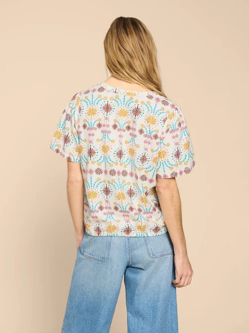 Ferne Bluse aus Leinenmischung - Nat Pr - 38 Bild 4