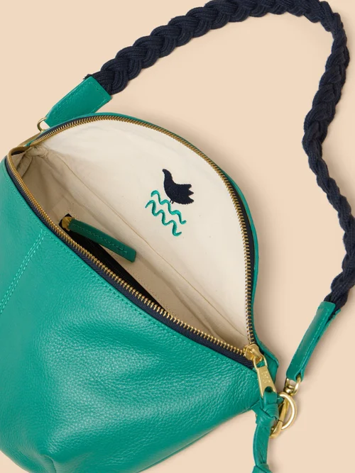 Crossbody-Umhängetasche aus Leder Bild 4