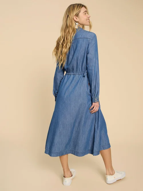 Jade Blusenkleid aus Denim - Mid Denim - 38/R Bild 4