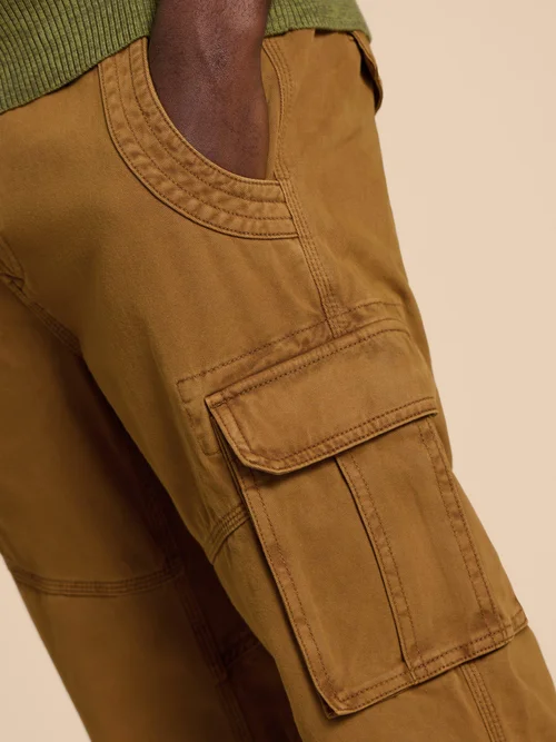 Cargohose Kegworth aus Bio-Baumwolle - Dark Tan - 30/R Bild 2