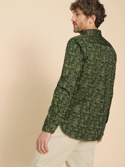Hemd mit Seegras-Print - Green Pr - L Bild 4