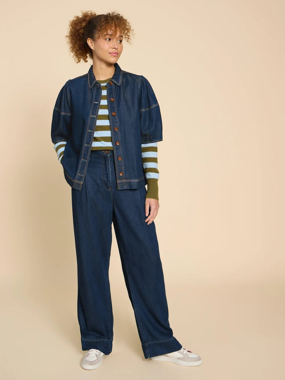 Kerry Denimhose mit weitem Bein - Dk Denim - 38 Bild 1