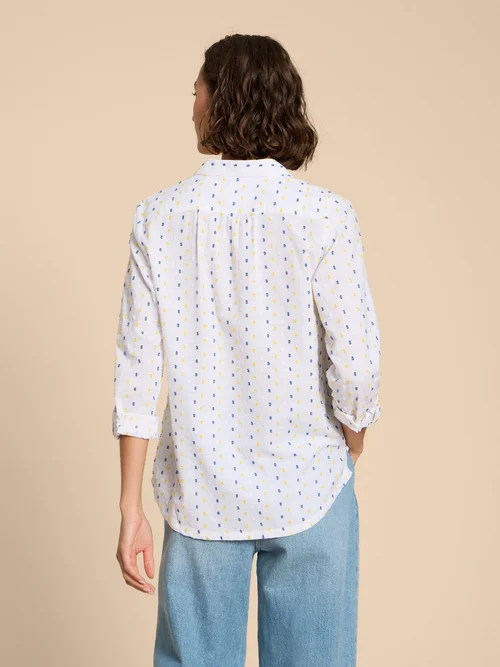 Sophie Bluse aus Bio-Baumwolle - Ivory Mlt - 38 Bild 4