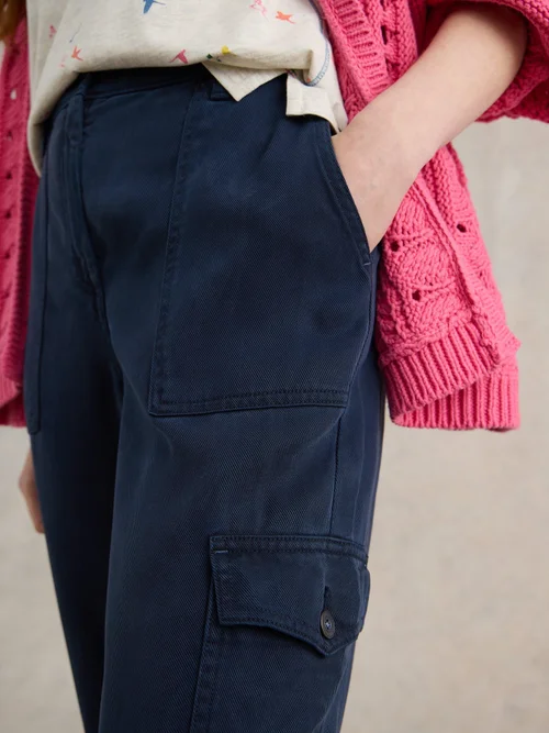 Arlo Cargohose aus TENCEL™ Lyocell - Dark Navy - 38/R Bild 3