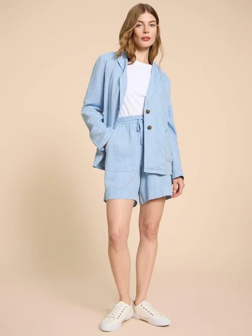 Loren Blazer aus Leinenmischung - Chamb Blue - 38 Bild 2