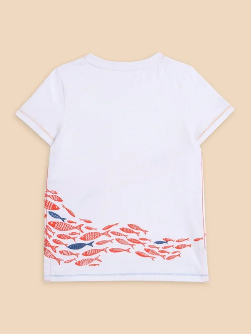 T-Shirt mit Fischmotiv - Ivory Pr - 3-4 Bild 3
